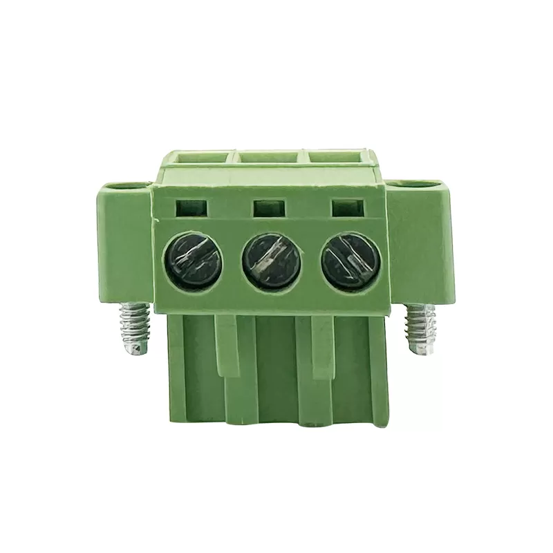 5.00mm &5.08mm Male Pluggable terminal block With Fixed hole：RHTBYDCKM-5.00&5.08